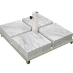 50x50 Marble (4 Pieces) Wheeled Coaster 80 Kg.80 Kg.