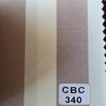 Acrylic Light Brown Striped Fabric