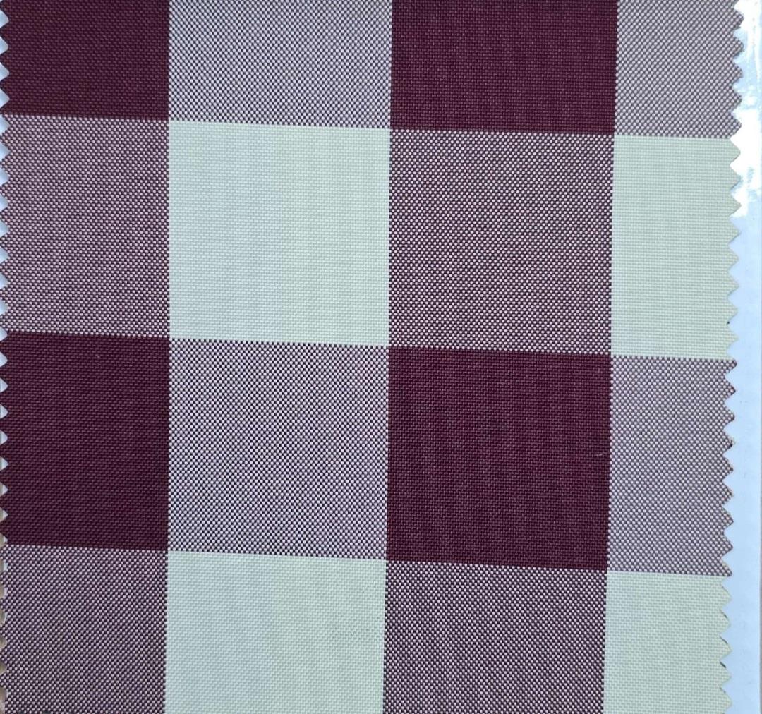 akrilik-bordo-ekoseli-kumas-689784 Acrylic Claret Red Plaid Fabric - Image 1