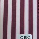 Acrylic Claret Red Pinstripe Fabric