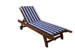 Acrylic Striped Sunbed Cushion 5 cm.