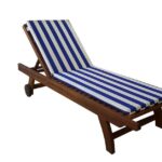 Acrylic Striped Sunbed Cushion 5 cm.