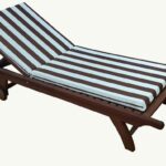 Acrylic Striped Sunbed Cushion 7 cm.
