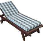 Acrylic Plaid Sunbed Cushion 10 cm.