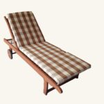 Acrylic Plaid Sunbed Cushion 5 cm.