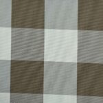 Acrylic Brown Plaid Fabric