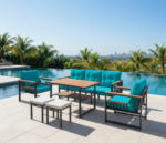 Alanya Metal Sofa Set - Image 4