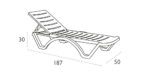Aqua sun lounger - Image 3