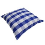 Plaid Acrylic Fabric Beach Cushion 100x100