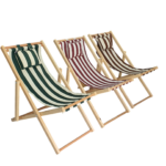 Wooden Chaise Lounge Chair with Folding Headboard
