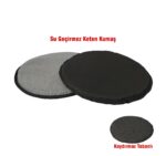 Round Chair Cushion with Anti-Slip Base 38x38x2 cm - Image 2