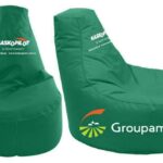 Pear Cushion with Logo