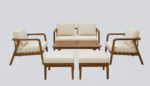 Majesty Pouf Sofa Set - Image 2