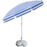 Blue Striped Beach Umbrella 200 cm. - Image 2