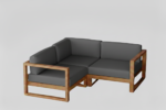 Pera Wooden Sofa Set - Image 9