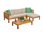 Puzzle 1 Wooden L Sofa Set - Image 2