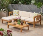 Puzzle 2 Wooden L Sofa Set