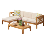 Puzzle 2 Wooden L Sofa Set - Image 2