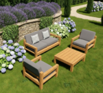 Relax Wooden Sofa Set - Image 2