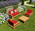 Relax Wooden Sofa Set