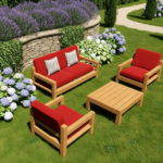 Relax Wooden Sofa Set