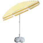 Yellow Striped Beach Umbrella 200 cm. - Image 2