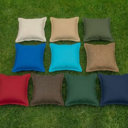 Collection of colorful textured outdoor cushions and floor pillows 70x70 cm Outex Spor