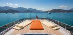 SİRELLA Fabric Yacht and Cruise Boat Sunbed with Support Cushion - Image 2