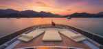 SİRELLA Fabric Yacht and Cruise Boat Sunbed with Support Cushion - Image 4