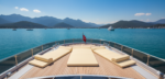 SİRELLA Fabric Yacht and Cruise Boat Sunbed with Support Cushion - Image 3
