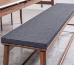 Faux Leather Bench Cushion 50x120x5 cm.Cushion 55x130x6 cm.m.