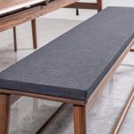 Faux Leather Bench Cushion 50x120x5 cm.Cushion 55x130x6 cm.m.