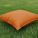 Orange large outdoor throw pillow 70x70 cm for garden lounge areas by Outex
