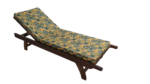 Leaf Patterned Sunbed Cushion.