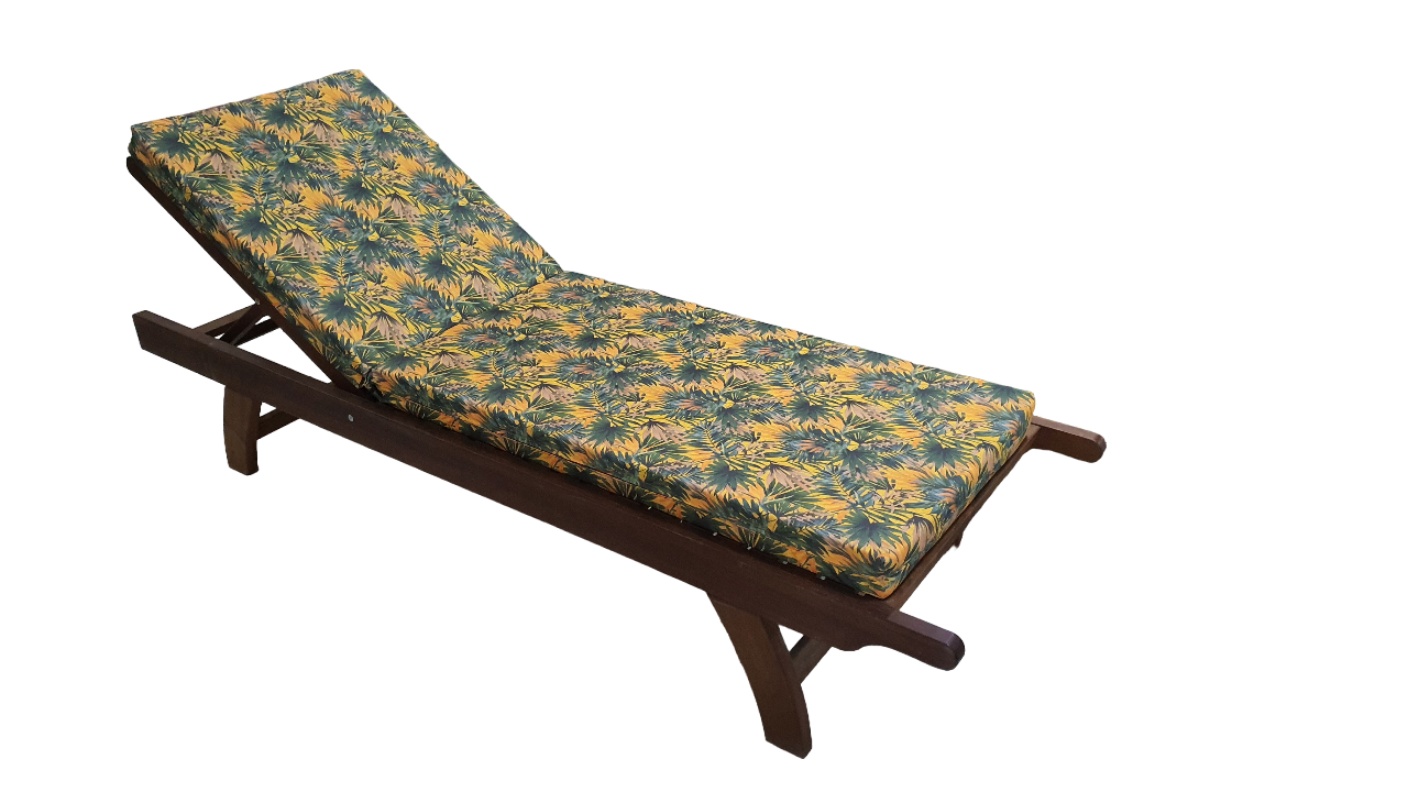 yaprak-desenli-luks-sezlong-minderi.-a58f94 Leaf Patterned Sunbed Cushion. - Image 1