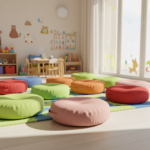 Round Nursery Floor Cushion 50 cm. - Image 5